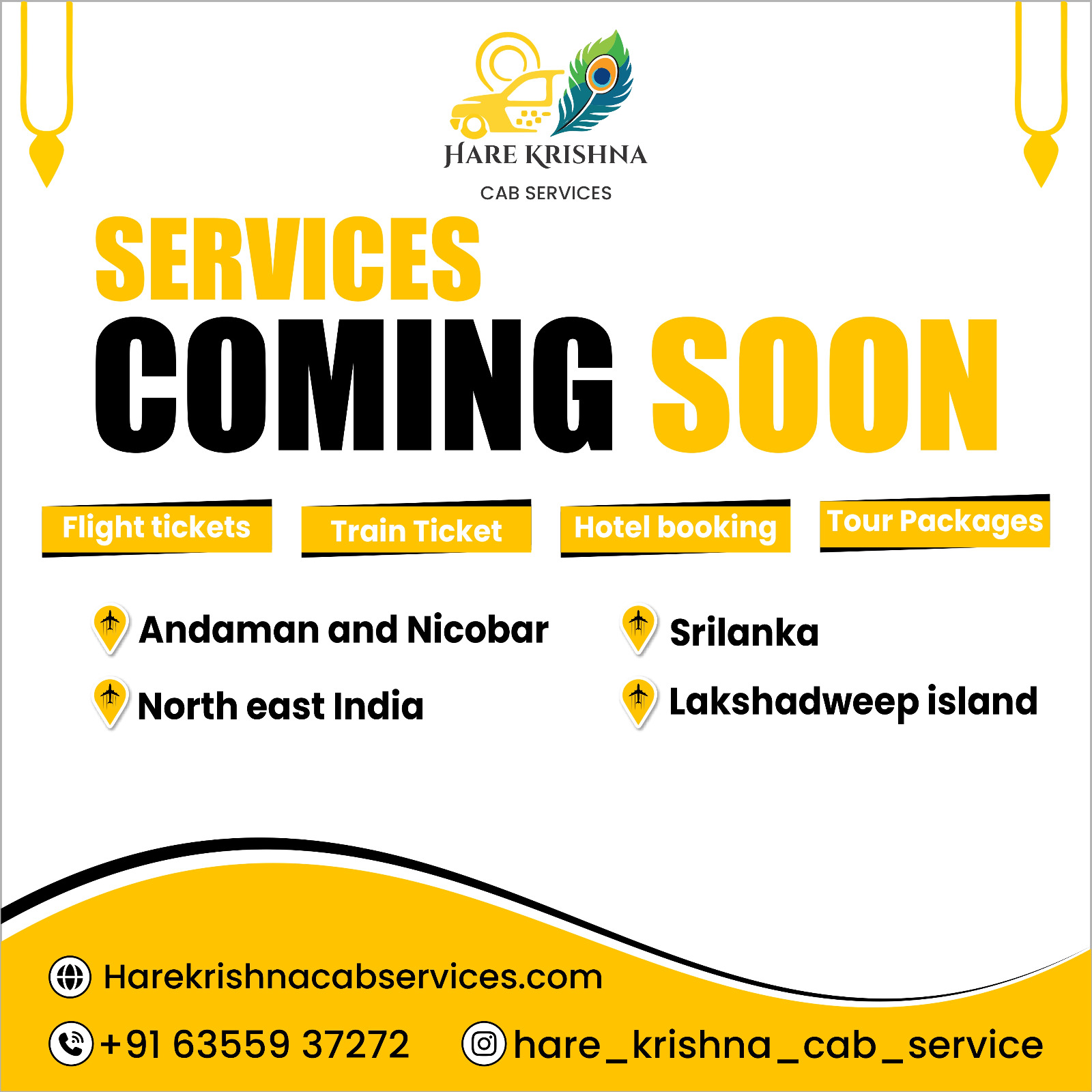 Flight Ticket Train Booking Tour Package Services in Vadodara Coming Soon